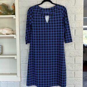 Lulu B 3/4 sleeve Purple and Black Geometric Print XS Dress